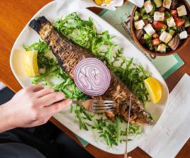 Charcoal-Grilled Sea Bass